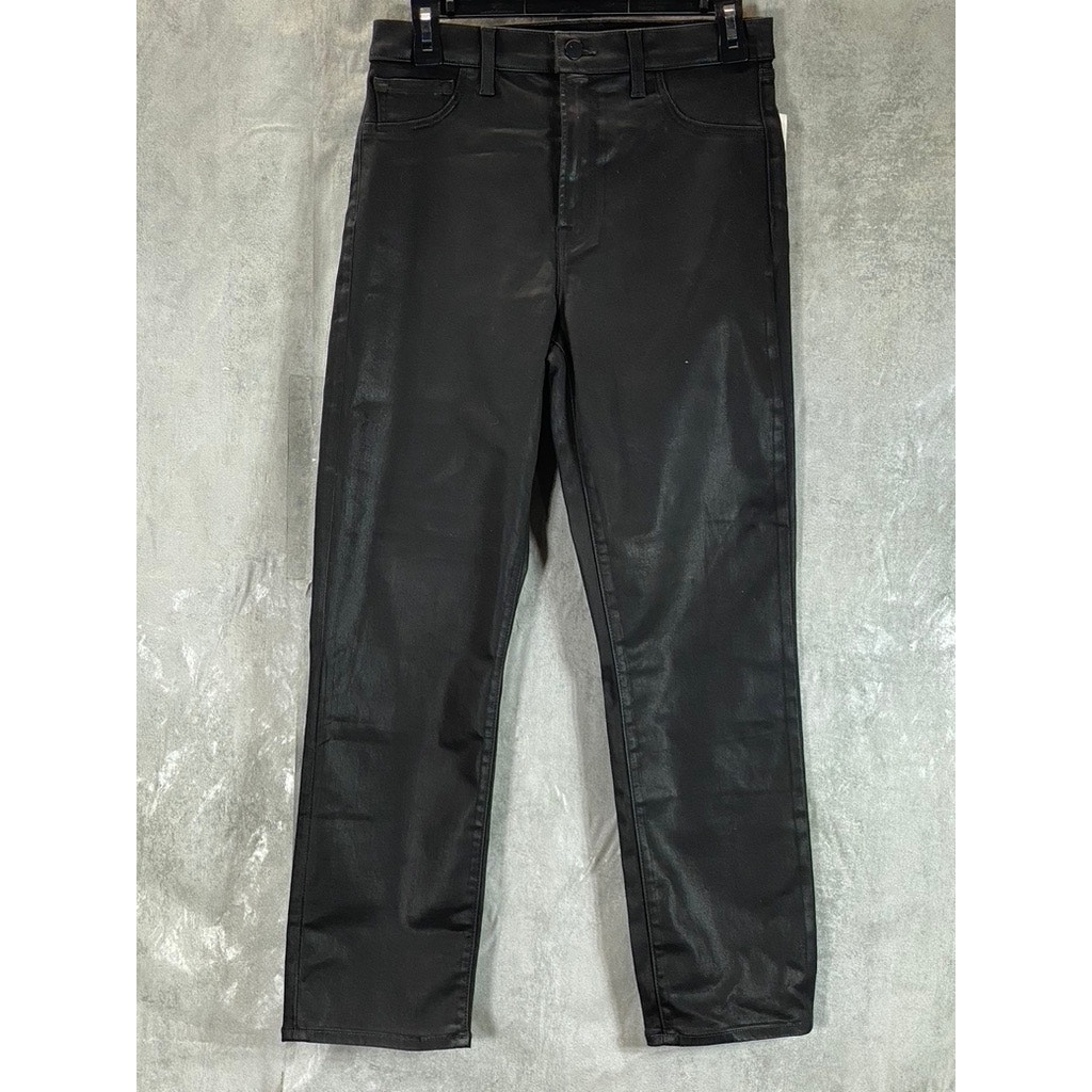 J Brand Womens Stellar Black Solid Alma HighRise Straight Jeans Sz 29